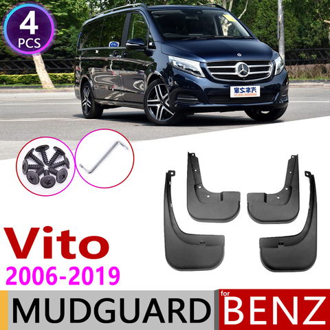 Mudflap for Mercedes Benz Vito Viano V Class 2006~2022 W639 639 W447 447 Fender Mud Guard Splash Flap Mudguards Accessories 2010 ► Photo 1/6