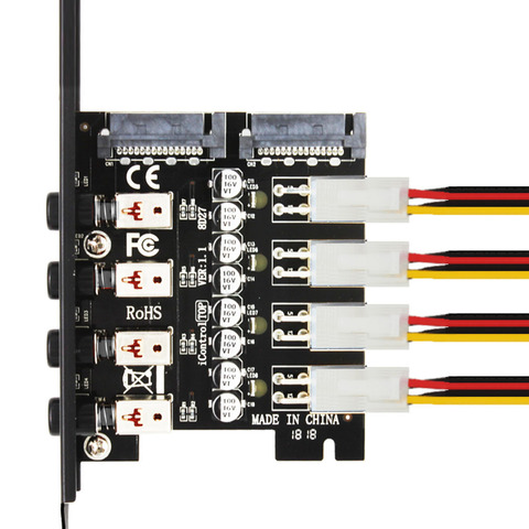 JEYI iControl-8 more 4 hard disk hard control system intelligent control hard disk management system HDD SSD power switch four ► Photo 1/5