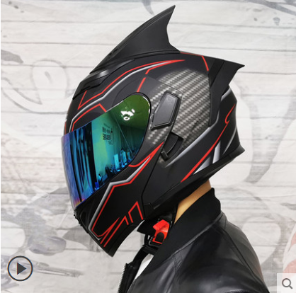 Motorcycle Helmet Modular Moto Helmet With Inner Sun Visor Safety Double Lens