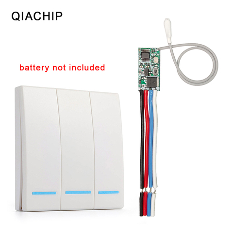 QIACHIP 433Mhz Remote Control Wireless 5V 12V 24V Micro RF Receiver Module Led Lamp Light Switch 433 MHz ASK Radio Relay Switche ► Photo 1/6