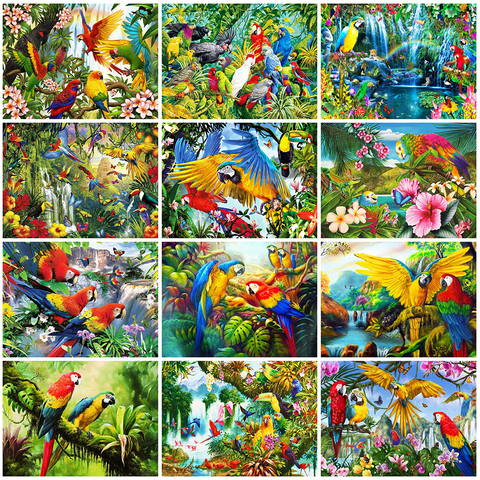 Evershine Diamond Painting Parrot Rhinestone Pictures 5D DIY Diamond Embroidery Cross Stitch Animal Mosaic Home Decoration ► Photo 1/6