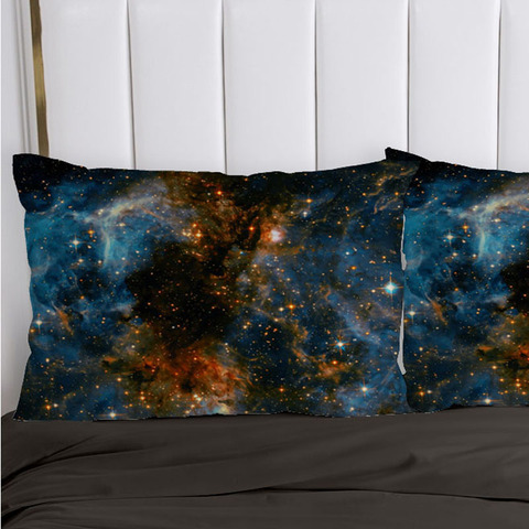 1PC Pillow Case Pillowcase Decorative Pillow Cover Galaxy Bedding for Wedding Hotel Home textile 70*70 50*70 50*75 65*65 45*45 ► Photo 1/6