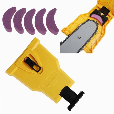 Chainsaw Teeth Sharpener chainsaw Portable Durable Easy Power Sharp Bar-Mount Grinding Chainsaw Chain Sharpener Tool Dropship ► Photo 1/6