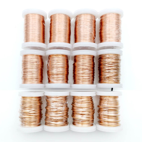 0.1mm 0.16mm 0.25mm 0.4mm 0.8mm 1.3mm copper wire Magnet Wire Enameled Copper Winding wire Weight 100g ► Photo 1/6