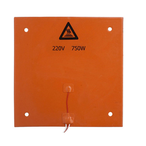 310*310MM Silicone Heater Pad 120V/220V 750W silicone Heatbed with 3M adhesive for  DIY BLV  MGN Cube Creality  Cr10 3D printer ► Photo 1/6