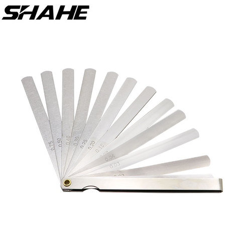 shahe 150 mm length Metric Feeler Gauge 0.02-1.00 mm Feeler Gauge 17 Blades  Measuring Tools ► Photo 1/6