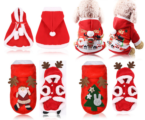 Christmas Dog Clothes Winter Pet Clothes for Small Dog Coat Jacket Costume Hoodies Warm Cat Santa Claus Christmas Pet Apparel 93 ► Photo 1/6