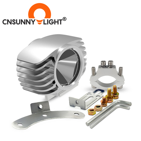 CNSUNNYLIGHT Motorcycle LED Headlight 15W 2250Lm Car Plus Fog DRL Light for Scooter/E-bike/Truck/ATV/UTV/SUV/Motorbike  Headlamp ► Photo 1/6