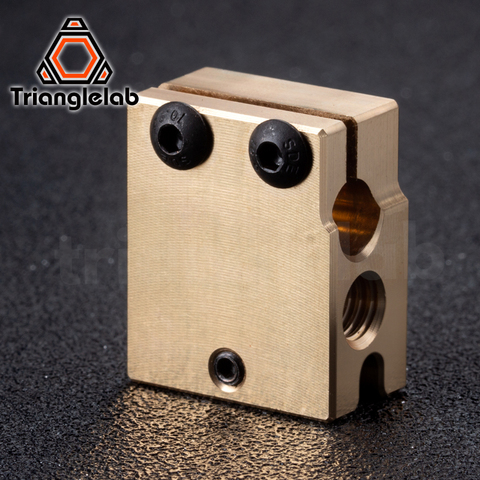 Trianglelab High Temperature H59 Brass Volcano Heater Block For E3D HOTEND Compatible PT100 Thermistor Cartridge Sensor V6 Hot ► Photo 1/3