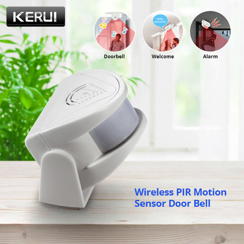 KERUI M5 32 Songs Wireless PIR Motion Sensor Door Bell Shop Visitor Alert Chime Alarm Burglar Doorbell for Office/Home Security ► Photo 1/6