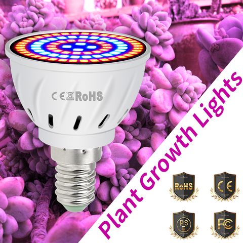 E27 LED Grow Light E14 Growing Bulb Full Spectrum MR16 Phyto Lamp GU10 Plant Lamp Fitolamp For Indoor Plant Flower Hydroponics ► Photo 1/6