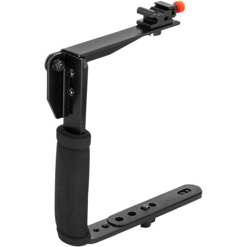 Quick Draw Rotating Flash Bracket Video Handle Handheld Stabilizer Grip Rotatable for Camera Camcorder Mini DV DSLR SLR ► Photo 1/6