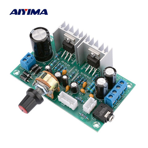 AIYIMA Amplifiers Audio Board AC DC 12V TDA2030 Power Amplifier 2.0 15Wx2 Pure TDA20 Amplificador Board DIY For Home Theater ► Photo 1/6