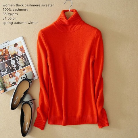 Naizaiga  100% cashmere turn-down collar solid women thicken winter warm pullovers sweater , BYD21 ► Photo 1/6