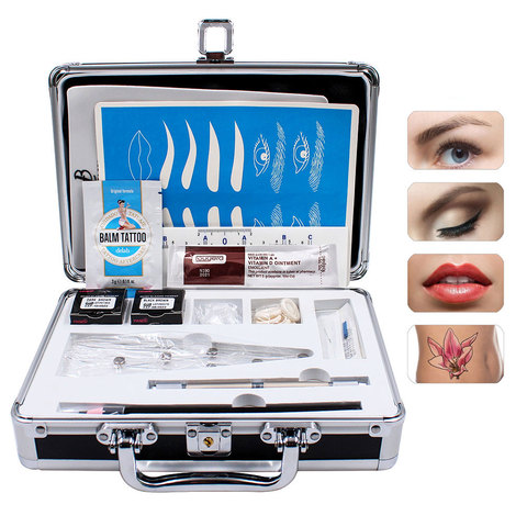 Biomaser 1 Set Practical Pigments 3D Tebori Microblading Kits Eyebrow Tattoo Makeup Pen Needle Paste Skin For Beginners Body Art ► Photo 1/6