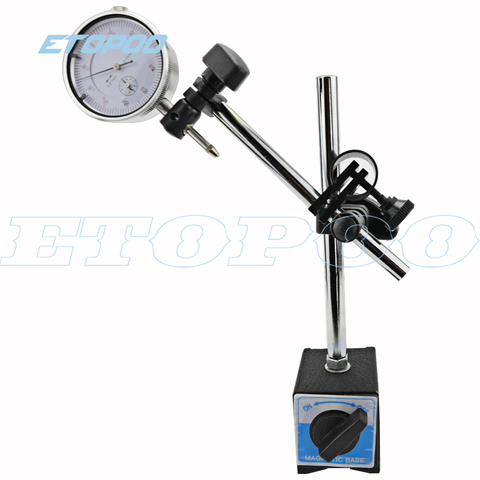 Magnetic stand with fine-adjustment & dial indicator 0-10mm with magnetic base ► Photo 1/1
