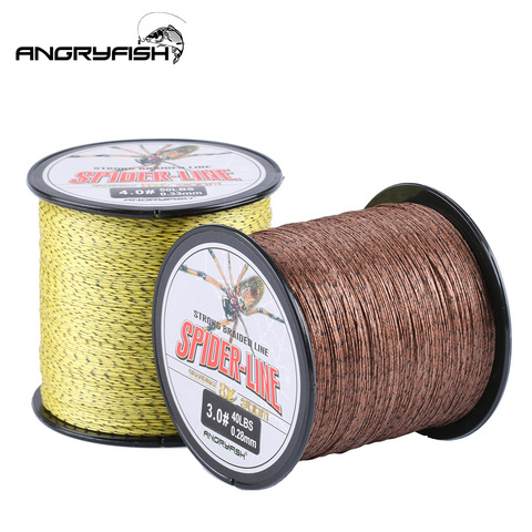 Angryfish 8 Strands 300m PE Braided Fishing Line Camouflag Yellow and Brown 18LB-70LB ► Photo 1/6
