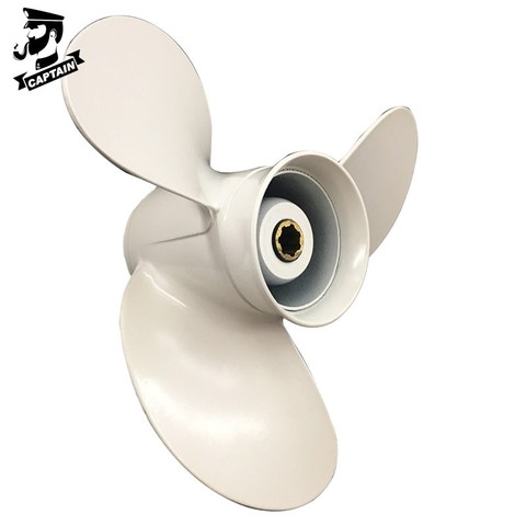 Captain Propeller 8 1/2x7 1/2-N Fit Yamaha Outboard Engine 6HP 8HP F6 F8 F9.9 Aluminum 7 Tooth Spline RH 6G1-45943-00-EL ► Photo 1/5