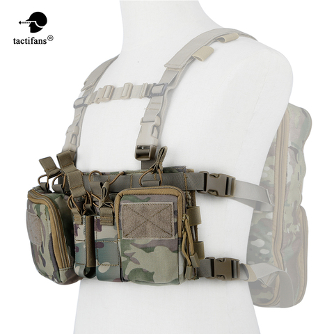 Army Tactical Vest Carrier Armor Chest Rig Harness Rifle Pistol Hanger Utility Belly Pouch CRH Hunting Equipment Accessory 5.56 ► Photo 1/6