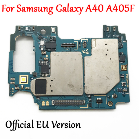 Tested Work Unlock Motherboard For Samsung Galaxy A40 A405f SM-A405F Logic Circuit Full Chips EU Version ► Photo 1/3