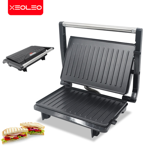 XEOLEO Panini machine Sandwich machine Breakfast maker Mini Barbecue sausage machine Household Burger Toast steak grill 750W ► Photo 1/1