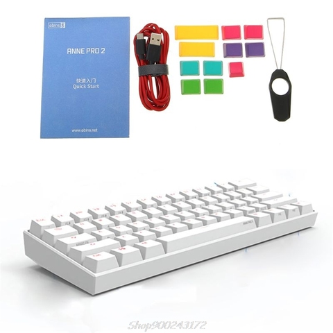 Anne Pro2 60% Bluetooth 4.0 Type-C RGB 61 Keys Mechanical Gaming Keyboard Cherry Switch Gateron Switch Jy21 20 Dropship ► Photo 1/6