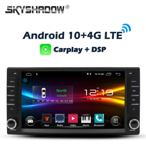 Carplay DSP Android 10.0 2GB + 32G 64GB LTE Car DVD Player GPS WIFI Bluetooth Radio For Toyota Rav4 Corolla Vios Hilux 2006-2010 ► Photo 1/6