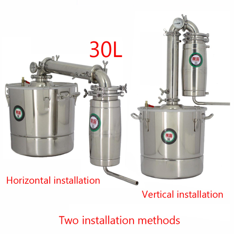 30L Large capacity Stainless steel Wine brewing machine distillation wine equipment Alcohol Vodka Liquor distiller pot/boilers ► Photo 1/6