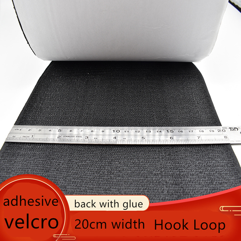 20CM Width Self-Adhesive Velcro Tape Magic hook loop fastener strap for Window door curtain sofa velcro DIY sewing accessories ► Photo 1/6