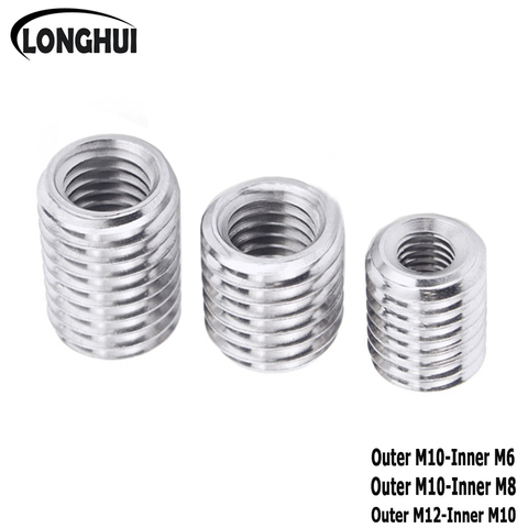 5PCS 10PCS M6-M8 M6 to M10/ M8 to M10/M10 to M12 / M14 inside outside thread hollow pipe coupler conveyor Splitter adapter screw ► Photo 1/6