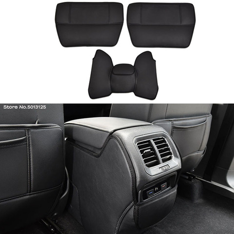 Car Rear Seat Anti-Kick Pad Rear Seats Cover Back Armrest Protection Mat For Volkswagen VW Tiguan MK2 2017 2022 ► Photo 1/4