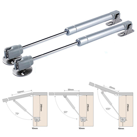 Cabinet Door Lift Up Hydraulic Gas Spring Lid Flap Stay Hinge Strut Support ► Photo 1/6