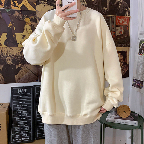 LEGIBLE 2022 Autumn Woman's Hoodies Oversize Female Loose Cotton Solid Thicken Warm Women Sweatshirts Lady Fashion Plus Size 5XL ► Photo 1/6