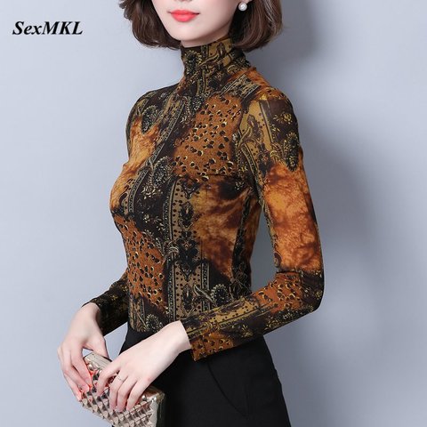 Blusas Mujer De Moda 2022 Plus Size Printed Winter Top Women Long Sleeve Blouse Office Ladies Tops and Blouses Camisas Mujer ► Photo 1/6