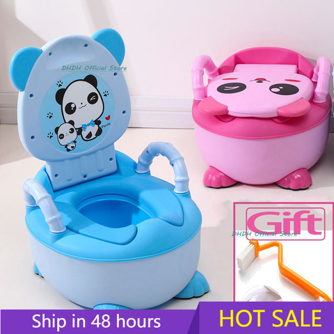 0-6 Years Old Children's Pot Soft Baby Potty Plastic Road Pot Infant  Cute Baby Toilet Seat Boys And Girls Potty Trainer Seat WC ► Photo 1/6