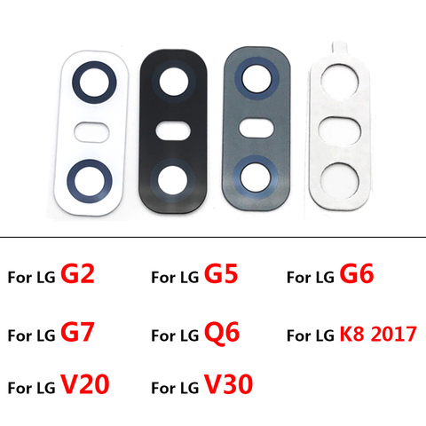 2Pcs/Lot, Rear Back Camera Glass Lens For LG V20 V30 G2 G5 G6 G7 Q6 K8 2017 Back Camera Glass With Glue Adhesive Sticker ► Photo 1/3
