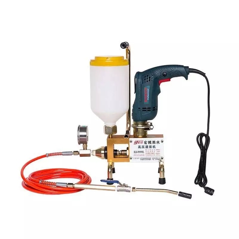 Epoxy injection pump Epoxy / Polyurethane foam Grouting Machine Steel Hose concrete repair crack 999 high quality 810/910/1300W ► Photo 1/4