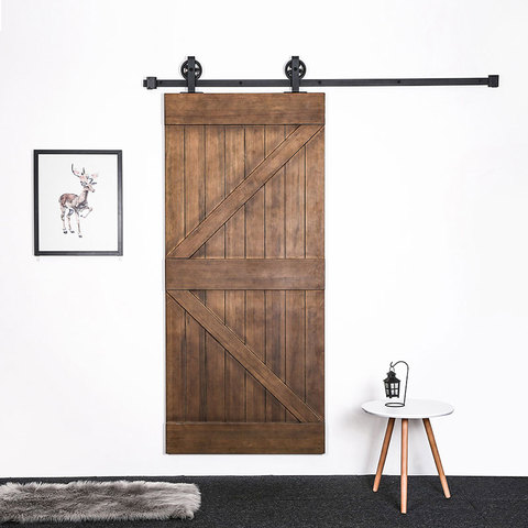 For Russian Vintage Spoke Industrial Wheel Sliding Barn Wood Door Interior Closet Door Kitchen Door Track Hardware ► Photo 1/6