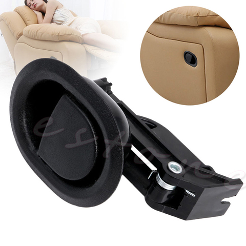 1Pc Recliner Sofa Chair Oval Release Lever Handle Knob Black Hard Plastic New 2017 ► Photo 1/1