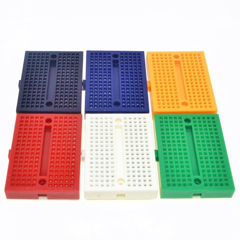 Free Shipping wholesale 1pcs SYB-170 Mini Solderless Prototype Experiment Test Breadboard 170 Tie-points 35*47*8.5mm ► Photo 1/6