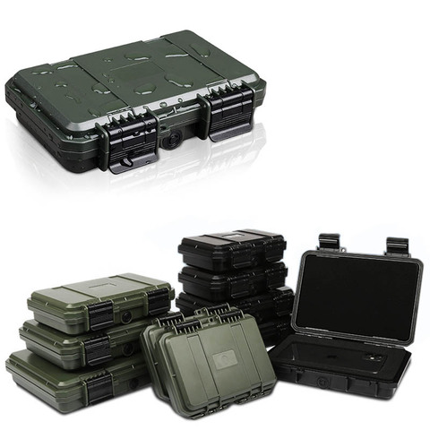 Shockproof Sealed Safety Case toolbox Airtight waterproof tool box Instrument case Dry Box with pre-cut foam Lockable ► Photo 1/6