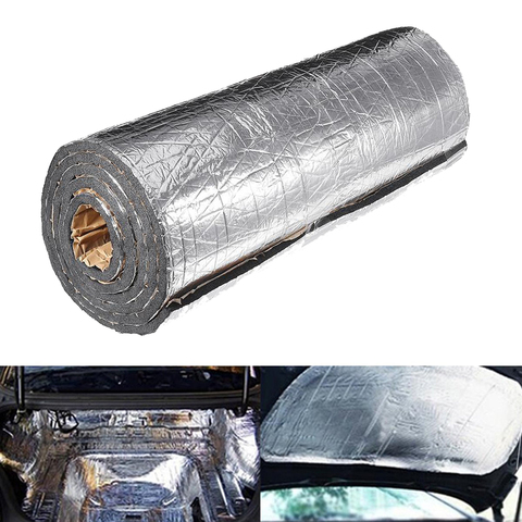 AUDEW 200cmx50cm 7mm/10mm Car Truck Firewall Heat Sound Deadener Noise Insulation Mat Wool Car Heat Sound Thermal Proofing Pad ► Photo 1/6