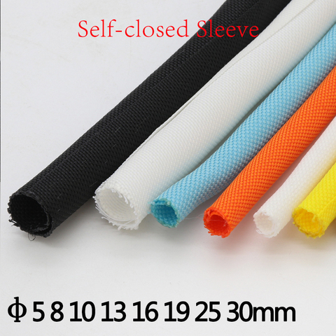 Multicolor Self Closing PET Expandable Braided Sleeve Self-Close Flexible Insulated Hose Pipe Wire Wrap Protect Cable Sock Tube ► Photo 1/1