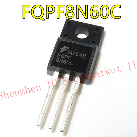 1pcs/lot FQPF8N60C 8N60C 8N60 TO-220 TO220 MOS FET transistor New original ► Photo 1/2