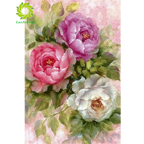 Diamond Painting Cross Stitch flower Diamond Embroidery Full Mosaic Crafts Rhinestones Home Decoration ► Photo 1/6