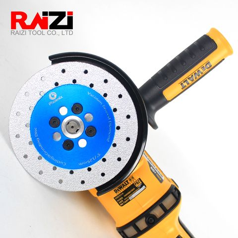 Raizi 1 Pc Diamond Cutting Grinding Disc 100/115/125 mm Double Sided Grinding Wheel Granite Marble Vacuum Brazed Saw Blade ► Photo 1/6