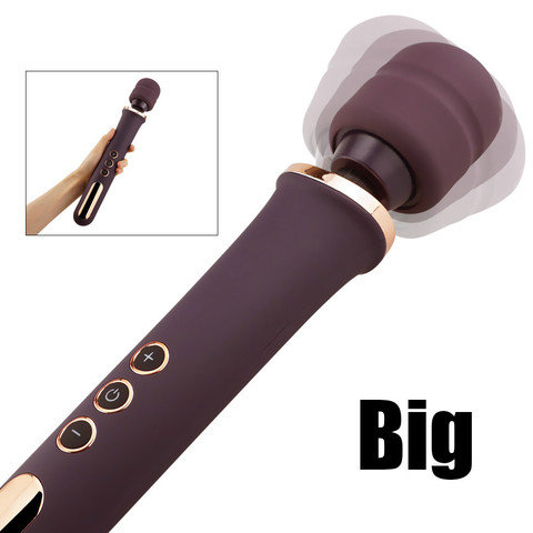 Huge Magic AV Wand Vibrators for women, USB Charge Big AV Stick Female G Spot Massager Clitoris Stimulator Adult Sex Toys ► Photo 1/6