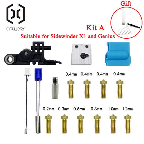 2022!Artillery Extruder Sidewinder X1 and Genius Silicone Nozzle Kit ► Photo 1/5