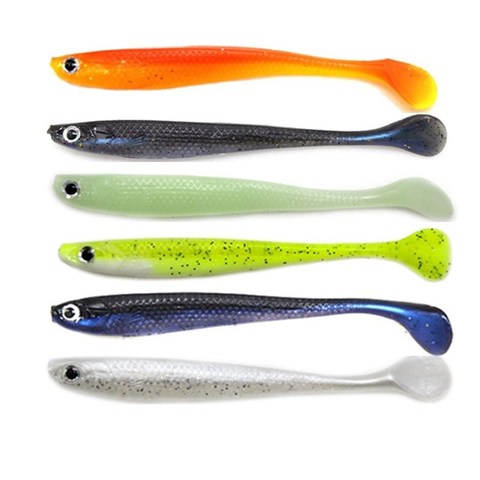 6pcs/lot 10cm 5.3g soft lures Easy Shiner Soft Wobblers Fishing Lure Silicone Double Swimbaits isca Artificial Carp Fishing ► Photo 1/6