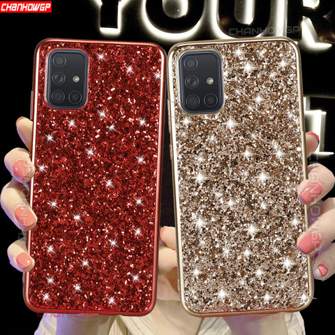 Bling Glitter Sequins Case For Samsung Galaxy S20 Ultra S10 Plus S9 S8  Note10 A51 A71 A50 A70 A30 A40 A20 A10 A20E Soft Cover ► Photo 1/6